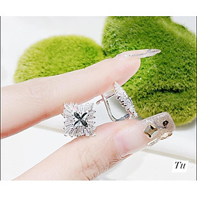 Bông tai bạc thời trang cao cấp chất liệu bạc ta MS085c