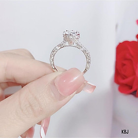 Nhẫn bạc nữ thời trang mặt hoa đá chất liệu bằng bạc s925 SA0851