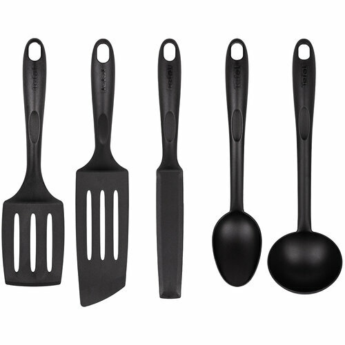 Bộ 5 dụng cụ nấu ăn Tefal K001A Bienvenue màu đen (Made In Portugal) Hàng chính hãng