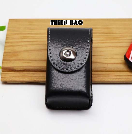 Bao da có đai đeo hông làm thủ công HANDMADE chuyên dùng để đựng kính lão thị, viễn thị gấp gọn BD05 KT 8*4*3CM