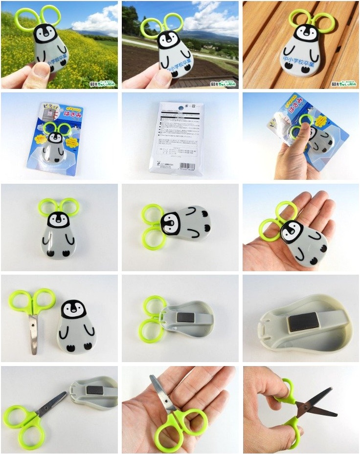 Kéo cho bé hình chim cánh cụt, có nam châm Echo Penguin - Hàng nội địa Nhật Bản nhập khẩu chính hãng