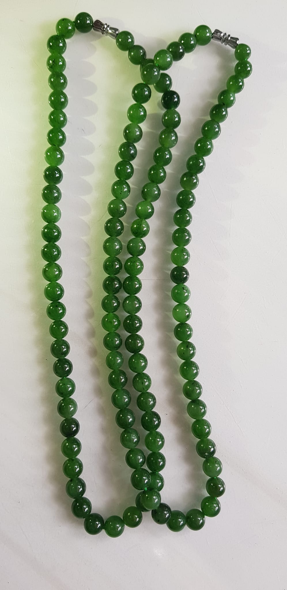 Vòng chuỗi đeo cổ Nữ mới đẹp Đá ngọc jade hay ngọc phật xanh tự nhiên Size 8mm màu xanh ngọc bích bóng sang đẹp hợp mệnh thủy mộc hỏa Quà tặng ý nghĩa cho Mẹ, mình và người thân ý nghĩa ạ