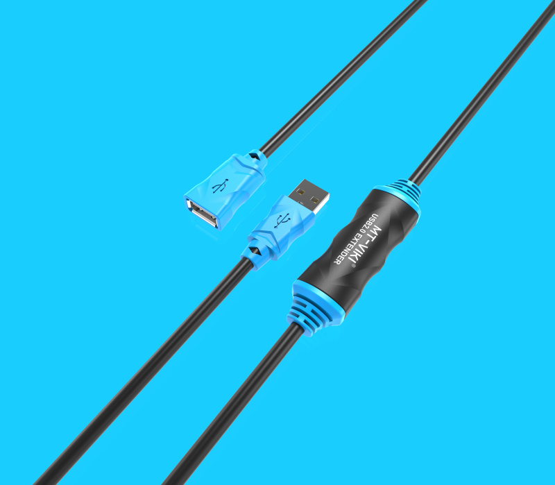 Cáp nối dài USB 20m Có IC khuếch đại tín hiệu VIKI - Hàng Nhập Khẩu