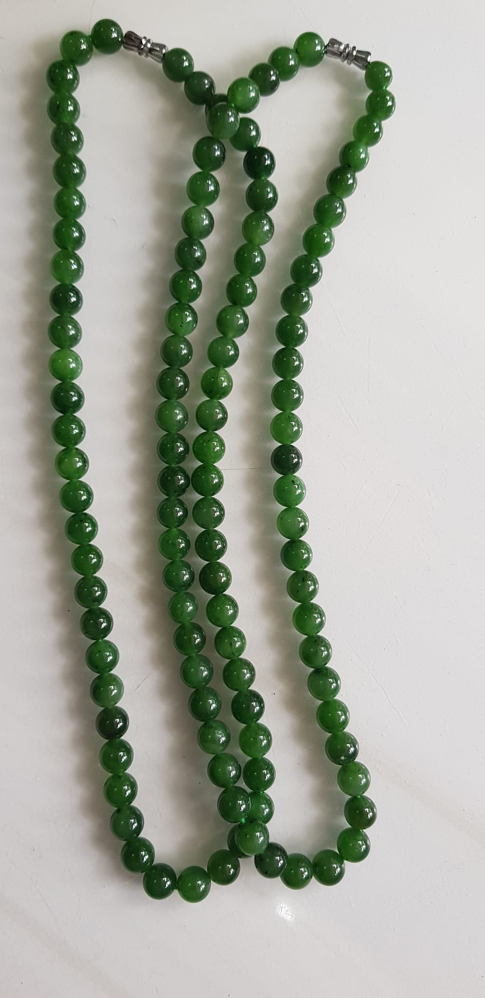 Vòng chuỗi đeo cổ Nữ mới đẹp Đá ngọc jade hay ngọc phật xanh tự nhiên Size 8mm màu xanh ngọc bích bóng sang đẹp hợp mệnh thủy mộc hỏa Quà tặng ý nghĩa cho Mẹ, mình và người thân ý nghĩa ạ