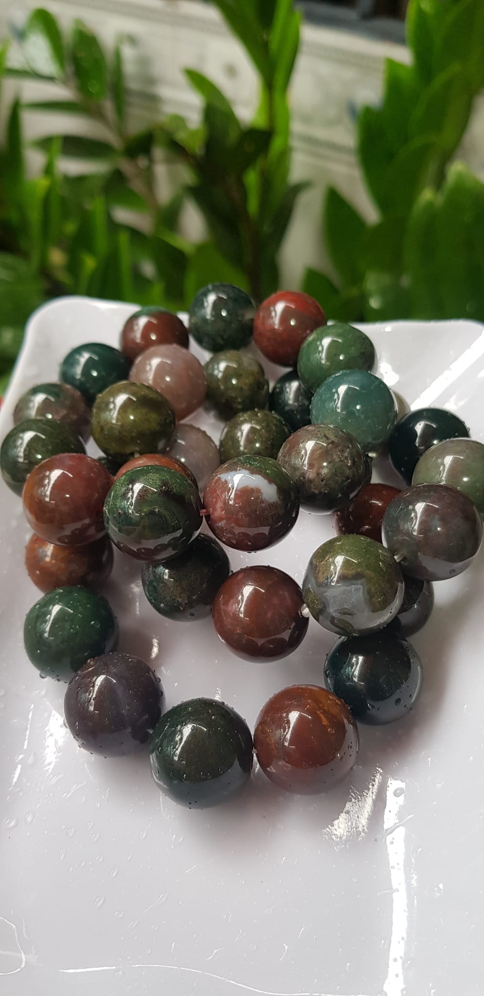 Vòng Nam Mới đá casidon size lớn 18mm Vòng đa sắc màu sáng bóng đẹp đeo sang tay ạ Nam tất cả các mệnh đeo hợp ạ