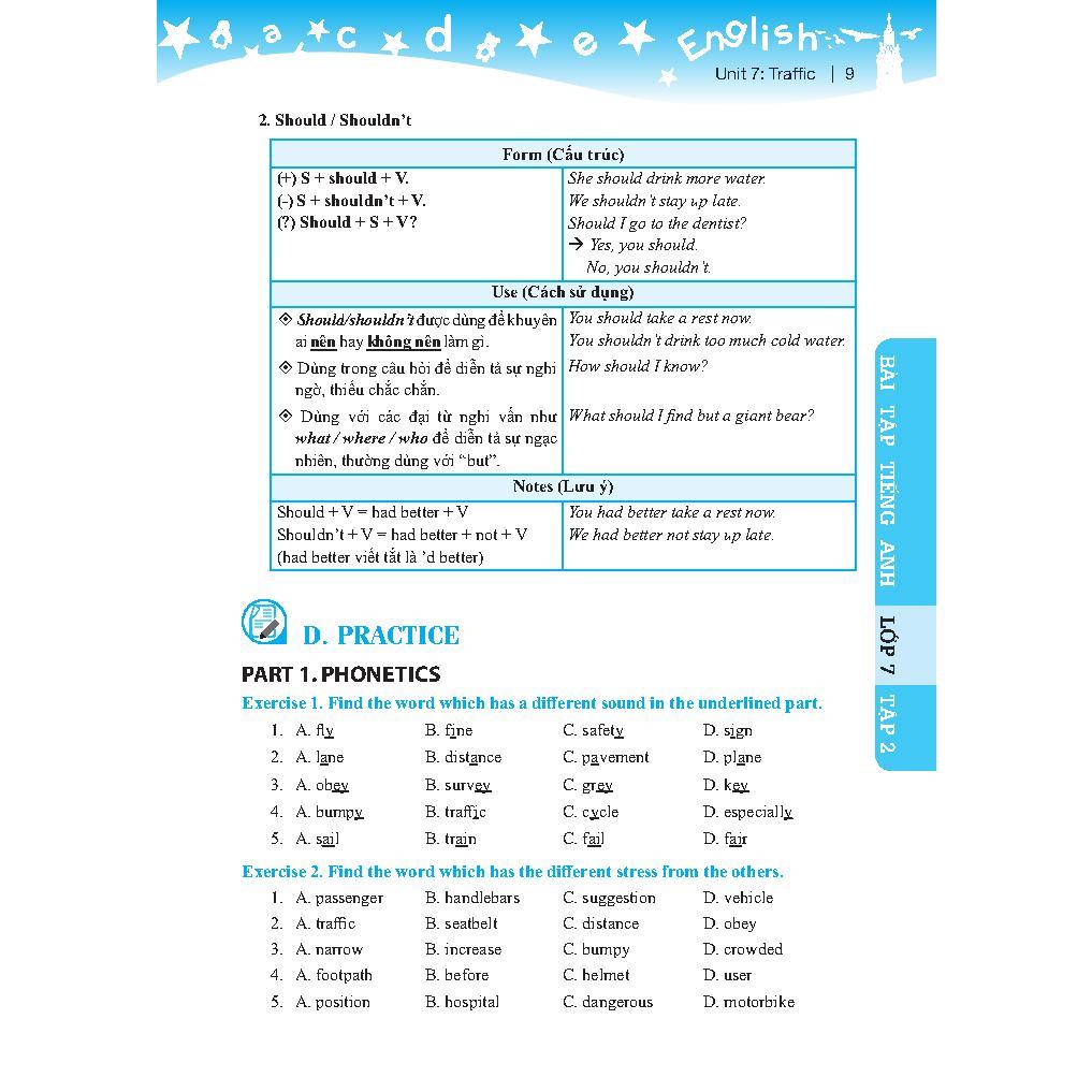 Sách - Global Success - Bài Tập Tiếng Anh Lớp 7 - Có Đáp Án - Tập 2 - Minh Thắng