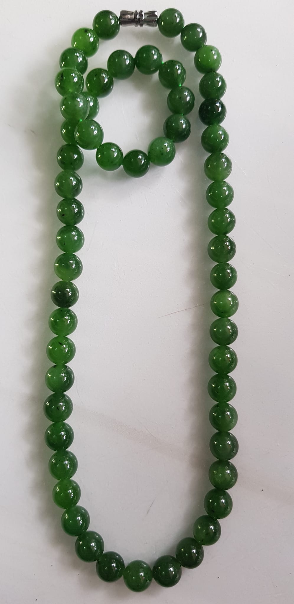 Vòng chuỗi đeo cổ Nữ mới đẹp Đá ngọc jade hay ngọc phật xanh tự nhiên Size 8mm màu xanh ngọc bích bóng sang đẹp hợp mệnh thủy mộc hỏa Quà tặng ý nghĩa cho Mẹ, mình và người thân ý nghĩa ạ