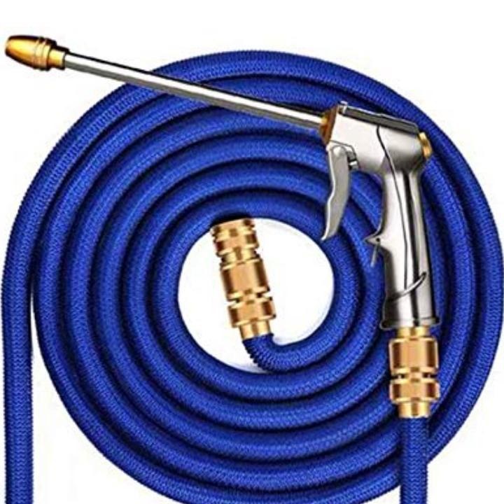 Bộ dây và vòi xịt tăng áp lực nước rửa xe tưới cây loại 7.5m (dãn nở 22m) 206733