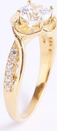 Nhẫn bạc nữ đẹp mạ vàng 18k đóa hoa hồng gắn đá sáng đẹp Gix Jewel N62