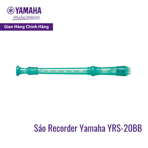 Sáo dọc Recorder Soprano Rainbow YAMAHA YRS-20BB kèm túi đựng - Tiêu chuẩn giáo dục quốc tế