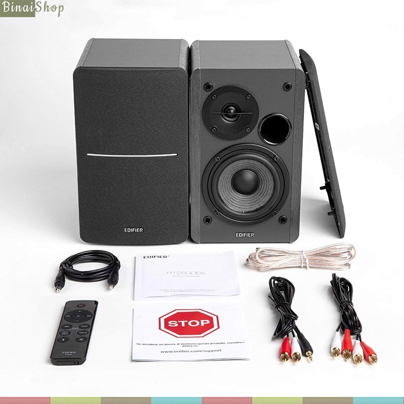 Edifier R1280DBs - Loa Bookself Bluetooth 5.0, Kết Nối Line In/Coaxial/Optical/Sub Out, Công Suất 42W, Điều Khiển Từ Xa - Hàng chính hãng
