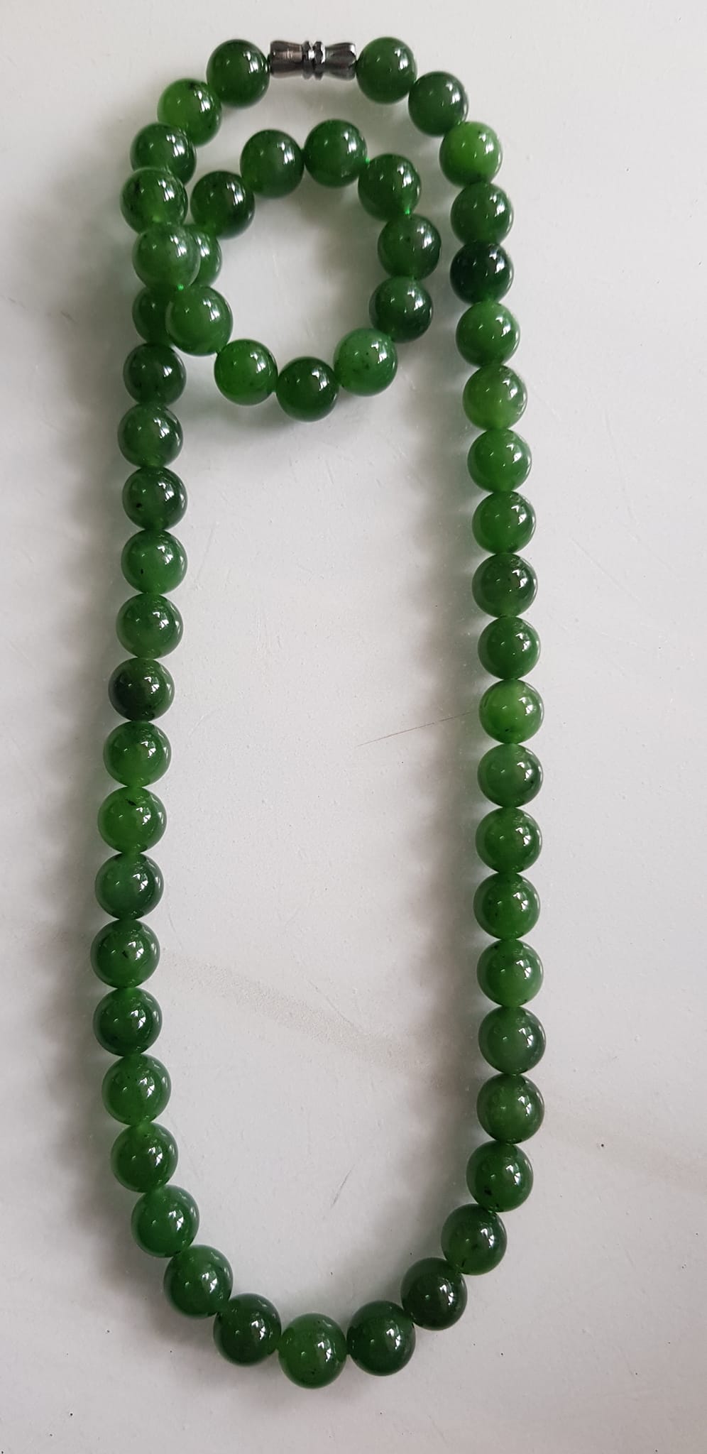 Vòng chuỗi đeo cổ Nữ mới đẹp Đá ngọc jade hay ngọc phật xanh tự nhiên Size 8mm màu xanh ngọc bích bóng sang đẹp hợp mệnh thủy mộc hỏa Quà tặng ý nghĩa cho Mẹ, mình và người thân ý nghĩa ạ