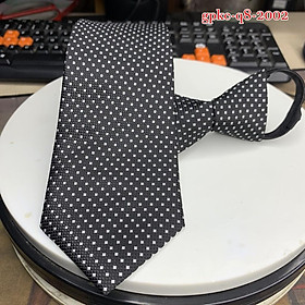 Cavat nam bản 8cm dây kéo thắt sẵn cà vạt nam dầy 3 lớp Giangpkc Q801-10