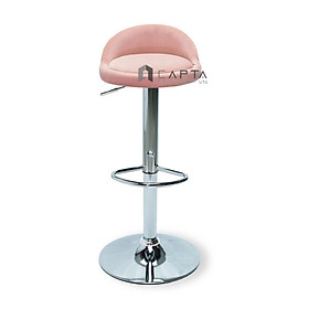 Ghế ngồi quầy bar nệm vải nhung chân tăng giảm giá rẻ CB2258-F Nội thất Capta