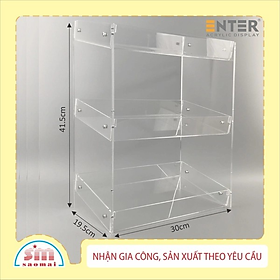 Kệ trưng bày DCHS mica Enter TBNS07 3 tầng 30x19.5x41.5cm