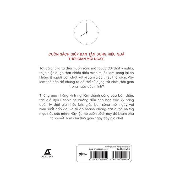 Sách - Kỹ Năng Quản Lý Thời Gian Hiệu Quả - AZ Việt Nam