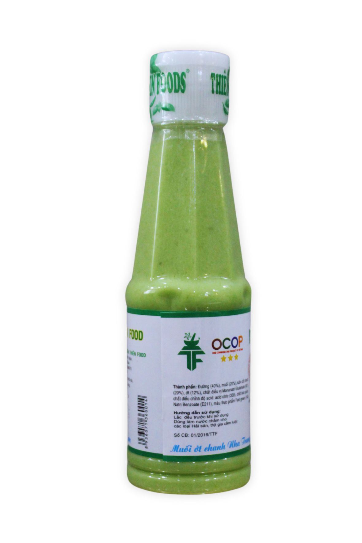 Muối Ớt Xanh Chai Lớn 250g (lốc 6 chai) Thương Hiệu Thiên Thiên Food - Đặc Sản Nha Trang Dùng Chấm Hải Sản
