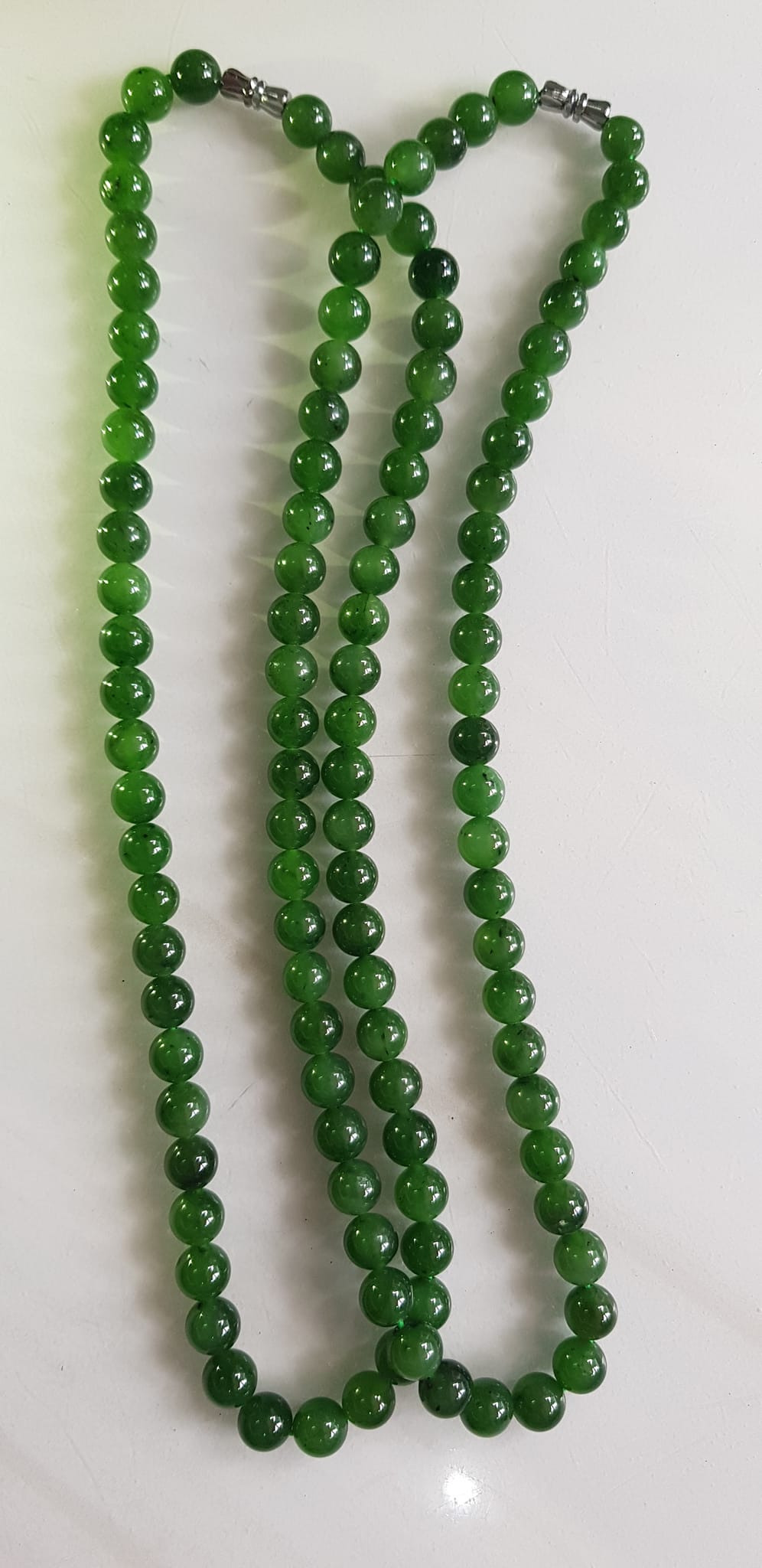Vòng chuỗi đeo cổ Nữ mới đẹp Đá ngọc jade hay ngọc phật xanh tự nhiên Size 8mm màu xanh ngọc bích bóng sang đẹp hợp mệnh thủy mộc hỏa Quà tặng ý nghĩa cho Mẹ, mình và người thân ý nghĩa ạ