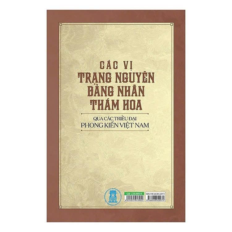 Sách - Các Vị Trạng Nguyên, Bảng Nhãn, Thám Hoa Qua Các Triều Đại Phong Kiến Việt Nam - VIETNAMBOOK