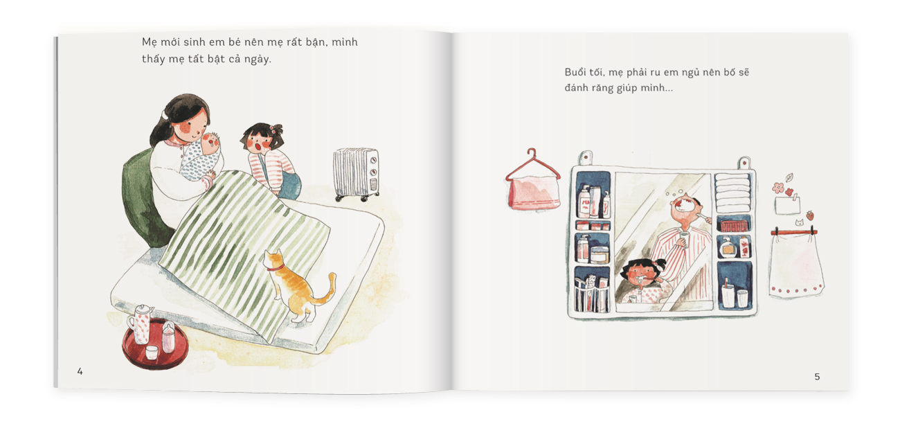 Sách Ehon Chúng Mình Lớn Rồi - Chị Và Em Bé