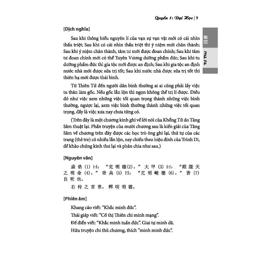 Sách - Tứ Thư - Bìa Cứng - Minh Thắng