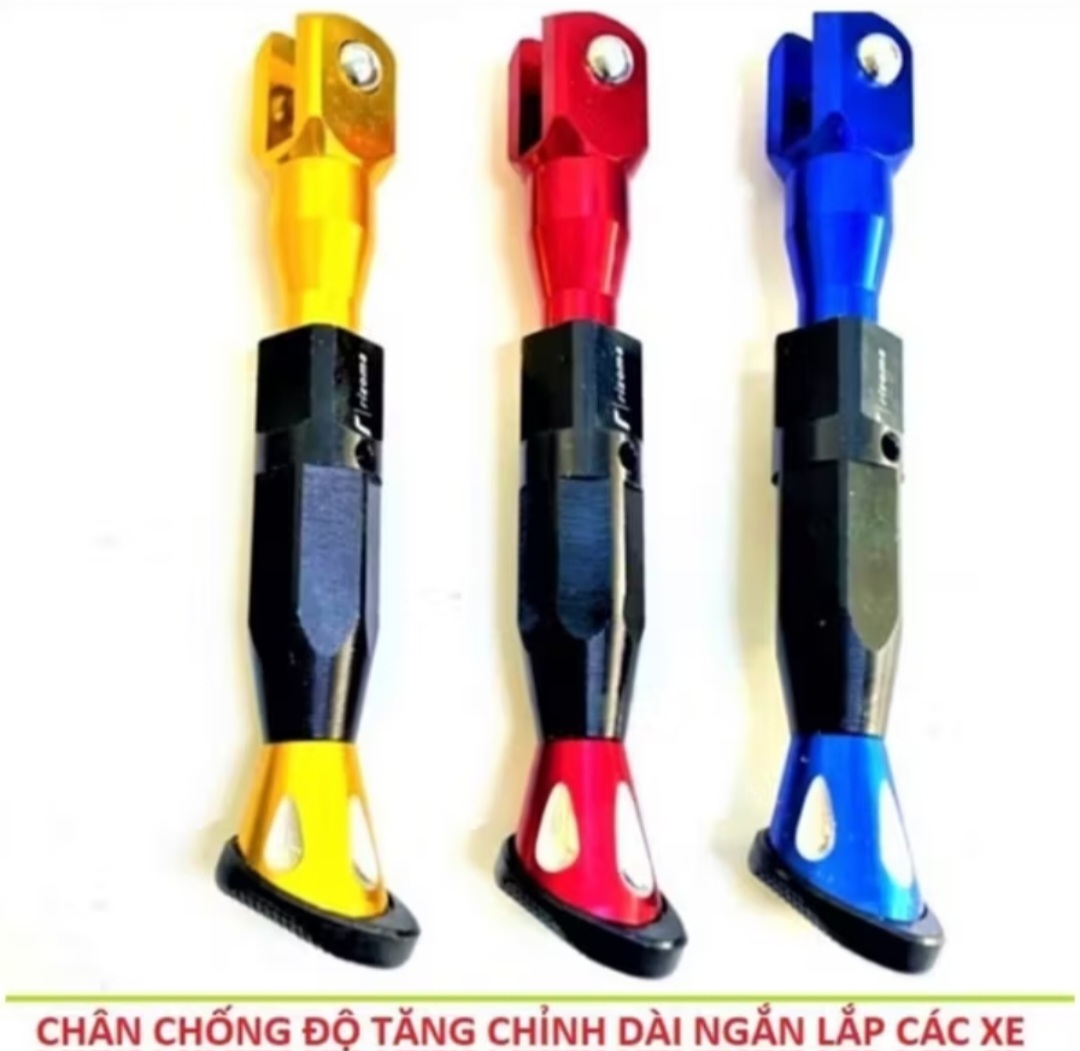 1 CÁI CHÂN CHỐNG TĂNG CHỈNH DÀI NGẮN MÀU SẮC CỰC ĐẸP LẮP XE MÁY XE ĐIỆN