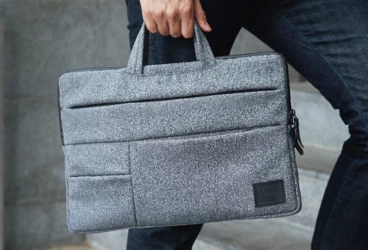 Túi đựng Dành Cho Macbook, Laptop 13, 15 inch UNIQ CAVALIER 2-IN-1 Laptop-Sleeve Vải Dệt_ Hàng chính hãng