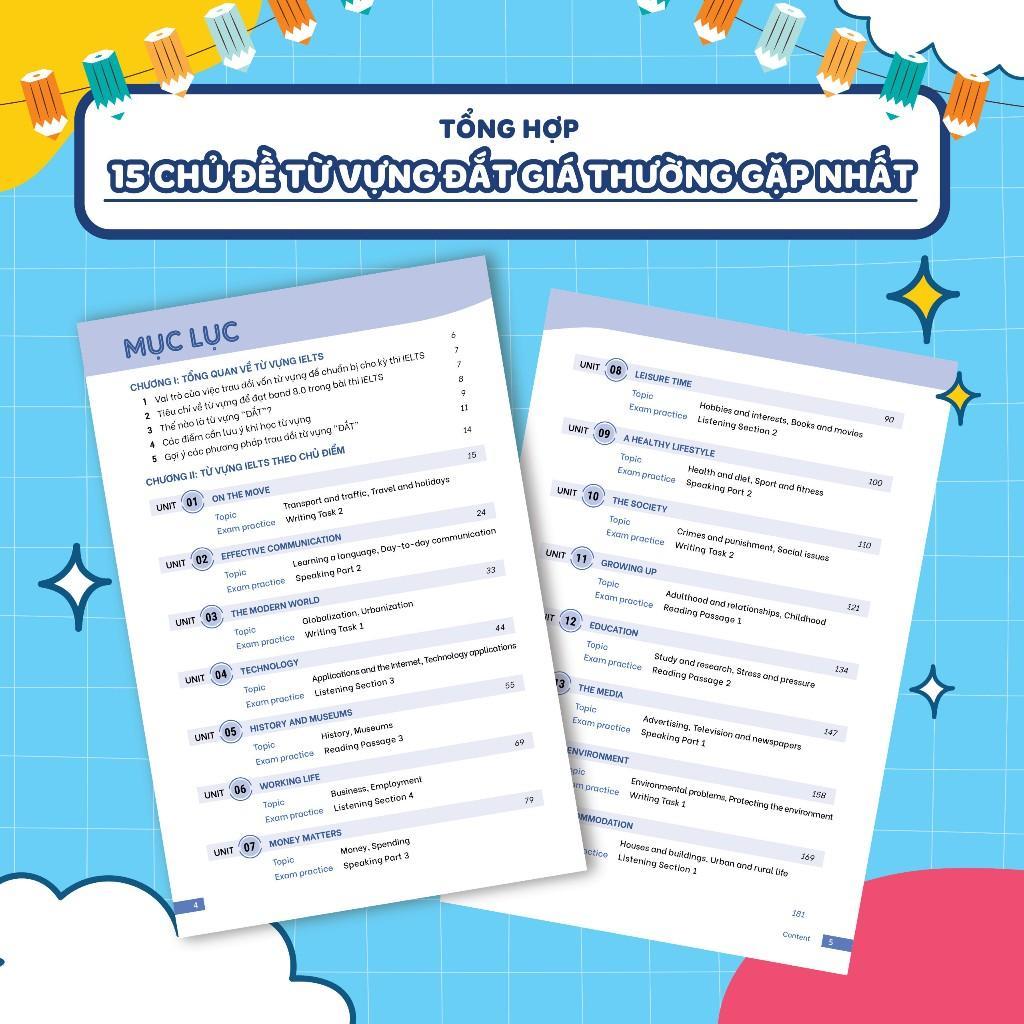 Sách - Từ Vựng IELTS 8.0 - Từ Vựng Đắt Để Đạt Điểm Cao 4 Kỹ Năng - Megabook