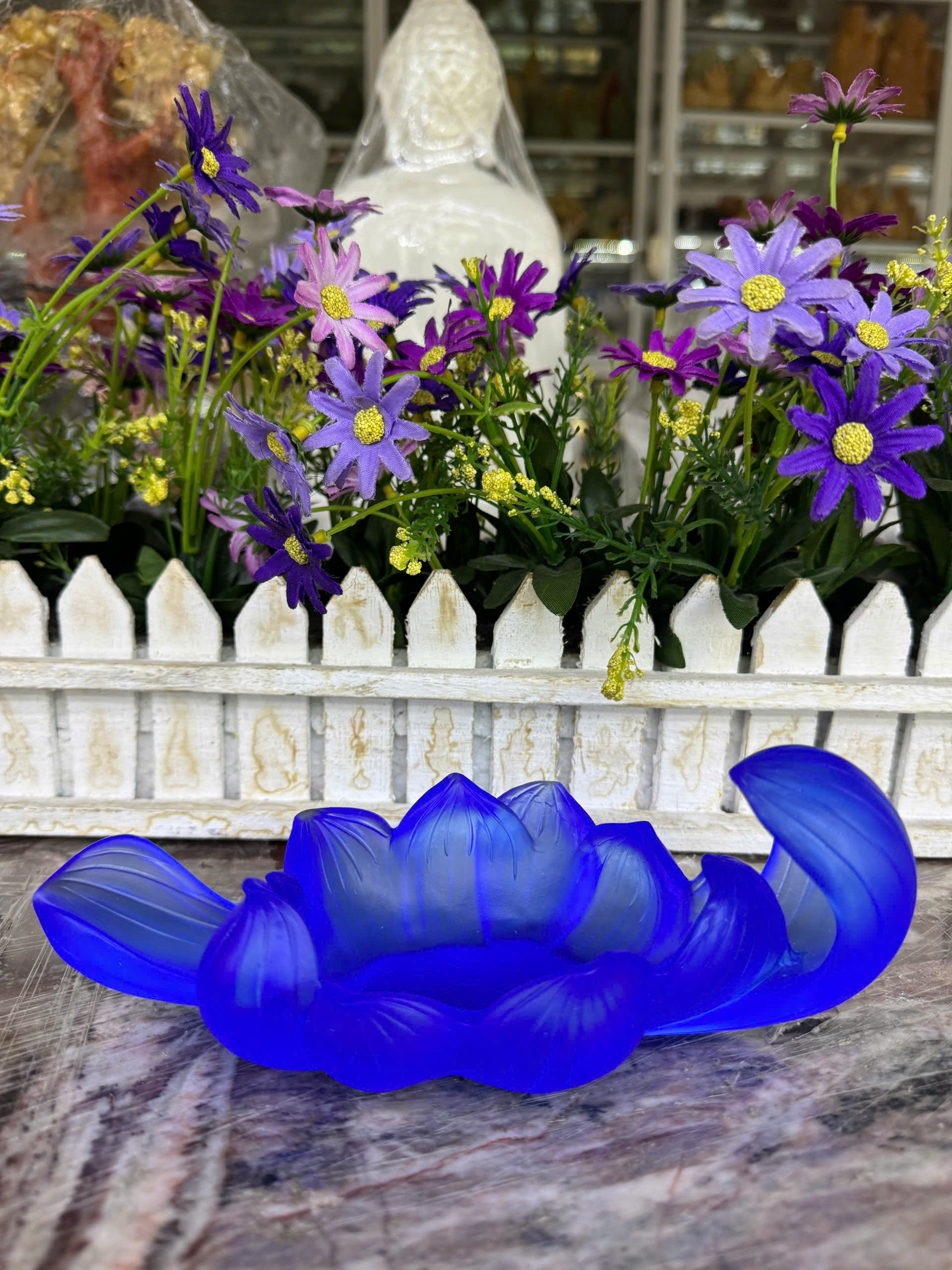 Đế sen đá lưu ly nhiều màu - Dài 20cm