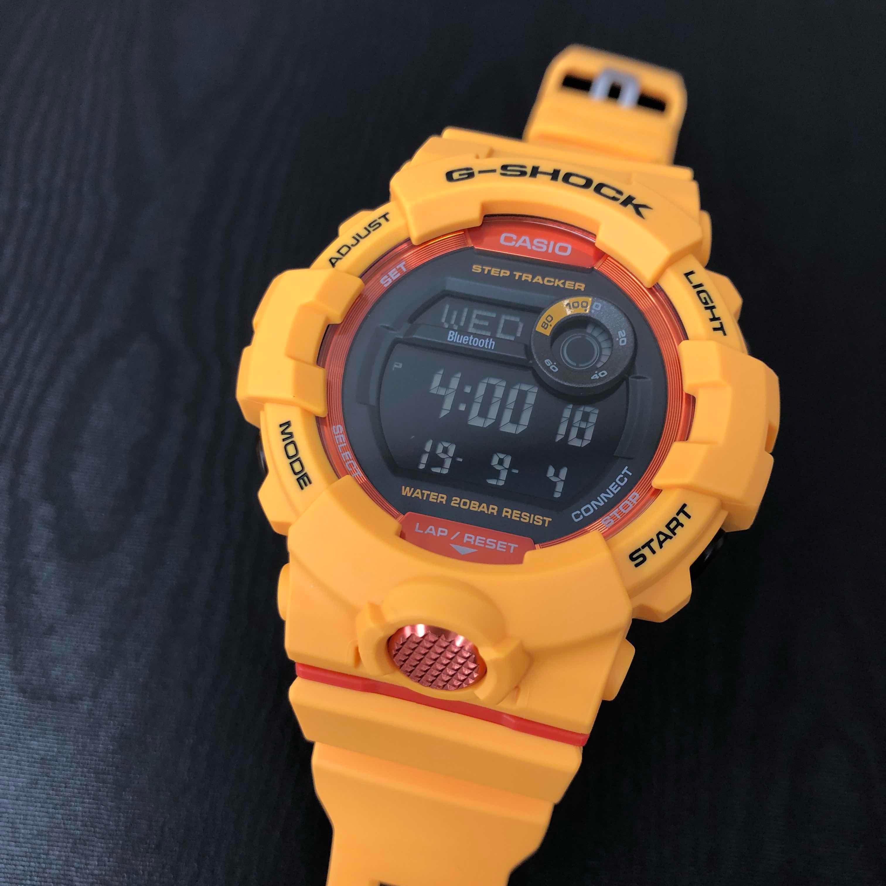 Đồng Hồ Nam Dây Nhựa Casio G-Shock GBD-800-4DR Bluetooth - Đếm bước chân - Đo lượng Kcalo đã đốt | GBD-800-4 G