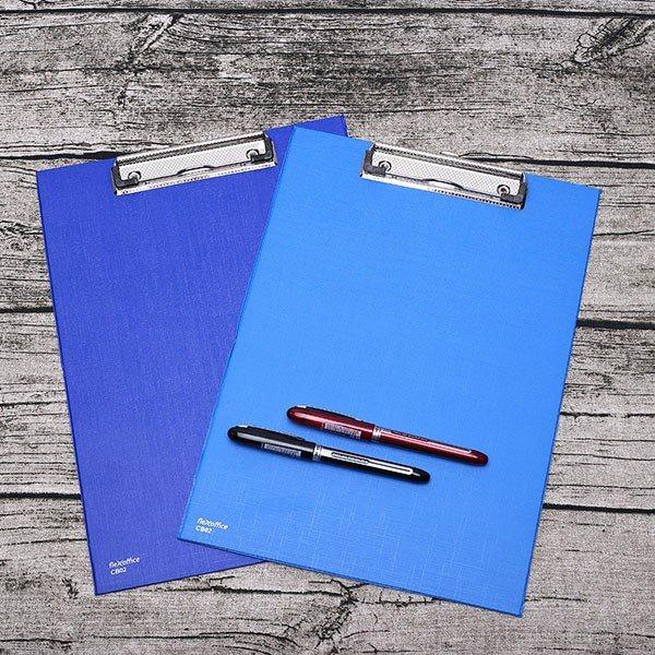 Bìa trình ký đơn Thiên Long Flexoffice FO-CB02 - Khả năng chứa 100 tờ A4 - Xanh/ Xanh Đậm