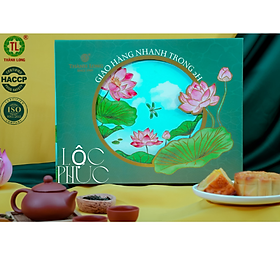 Bộ Hộp Bánh Trung Thu Lộc Phúc - Thành Long - 6 Bánh 1 Trứng 