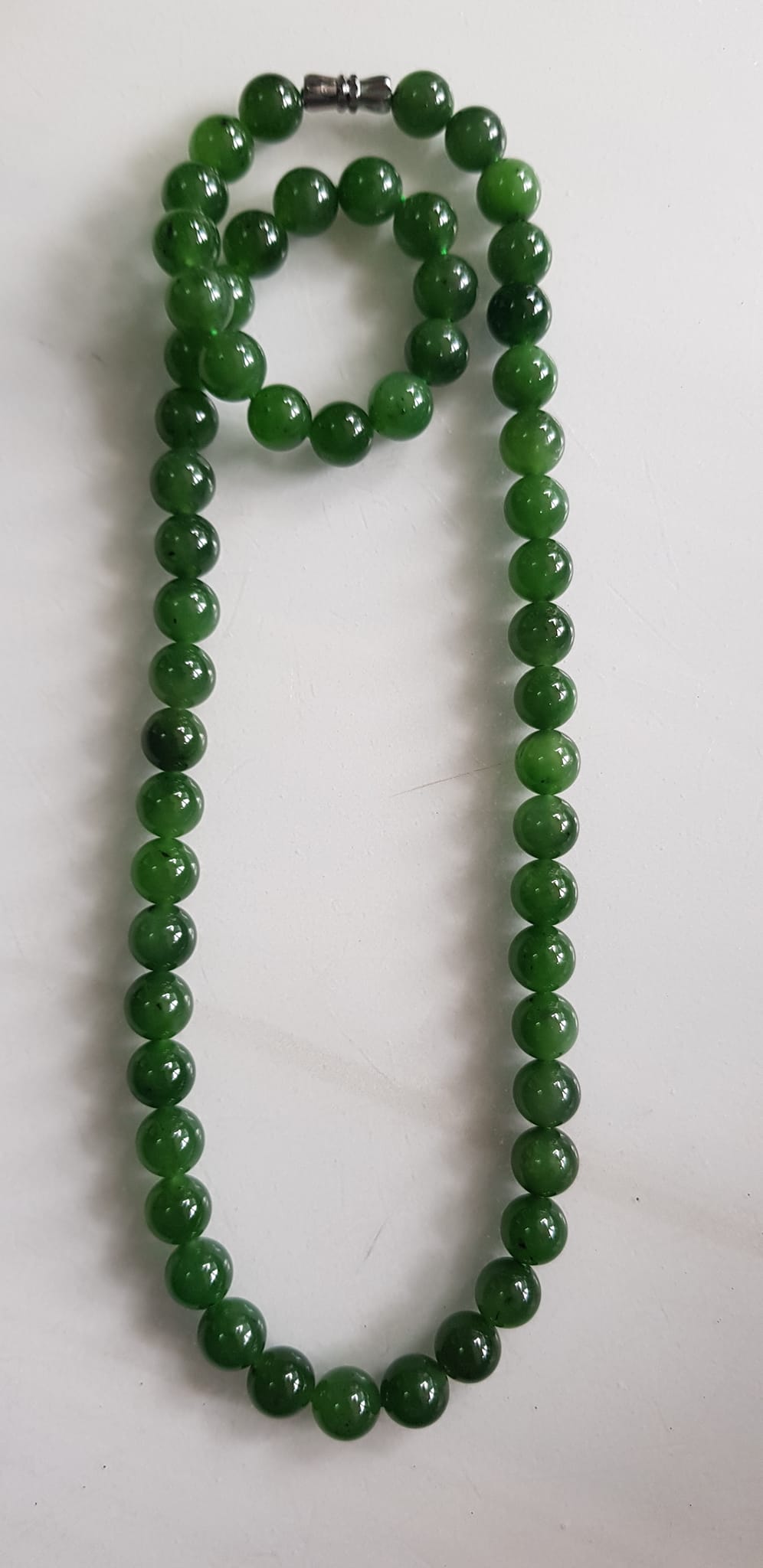 Vòng chuỗi đeo cổ Nữ mới đẹp Đá ngọc jade hay ngọc phật xanh tự nhiên Size 8mm màu xanh ngọc bích bóng sang đẹp hợp mệnh thủy mộc hỏa Quà tặng ý nghĩa cho Mẹ, mình và người thân ý nghĩa ạ