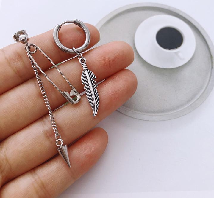 Khuyên tai unisex ấn tượng cá tính 1 đôi