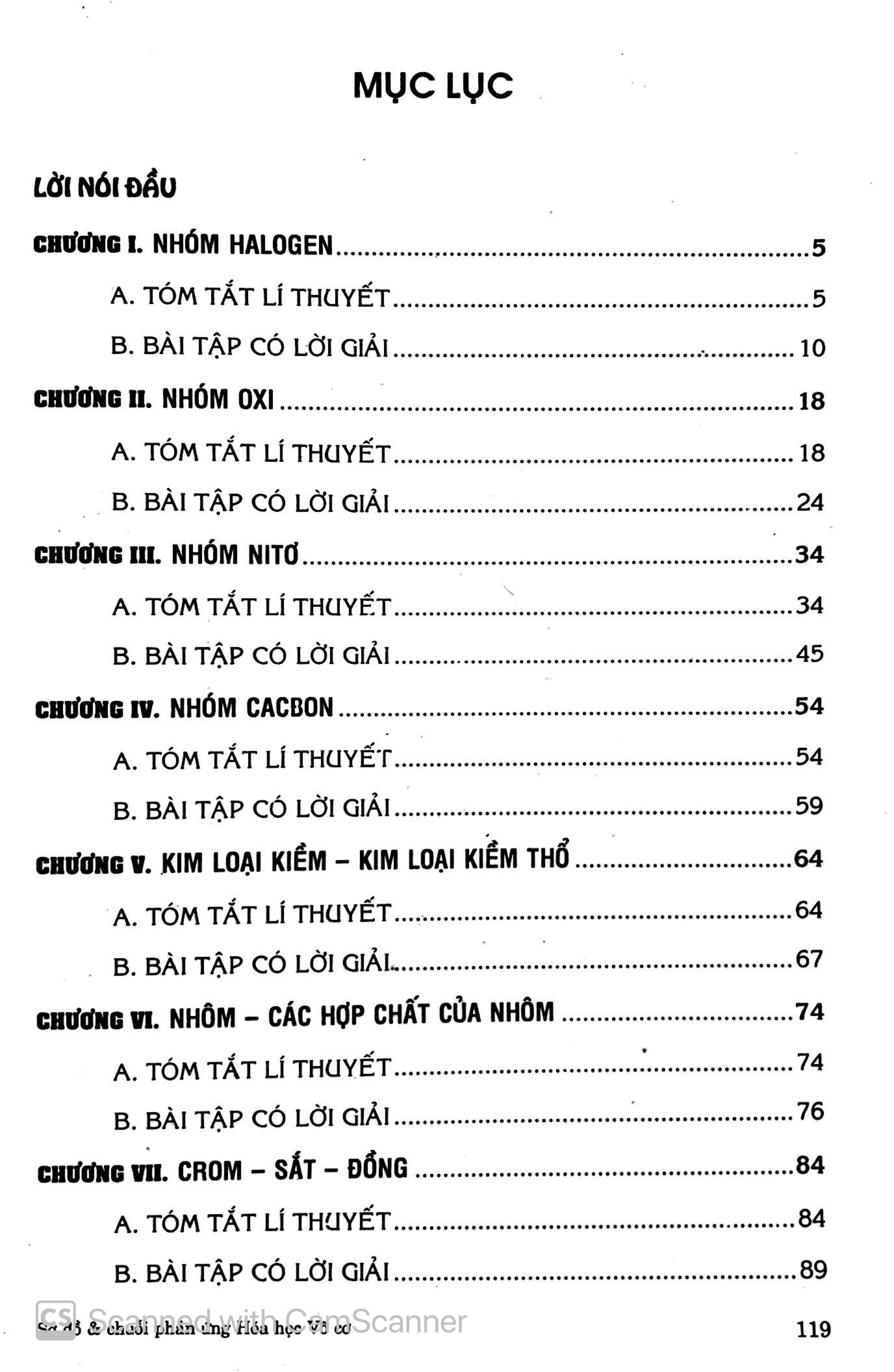 Sơ Đồ Và Chuỗi Phản Ứng Hóa: Vô Cơ 10-11-12