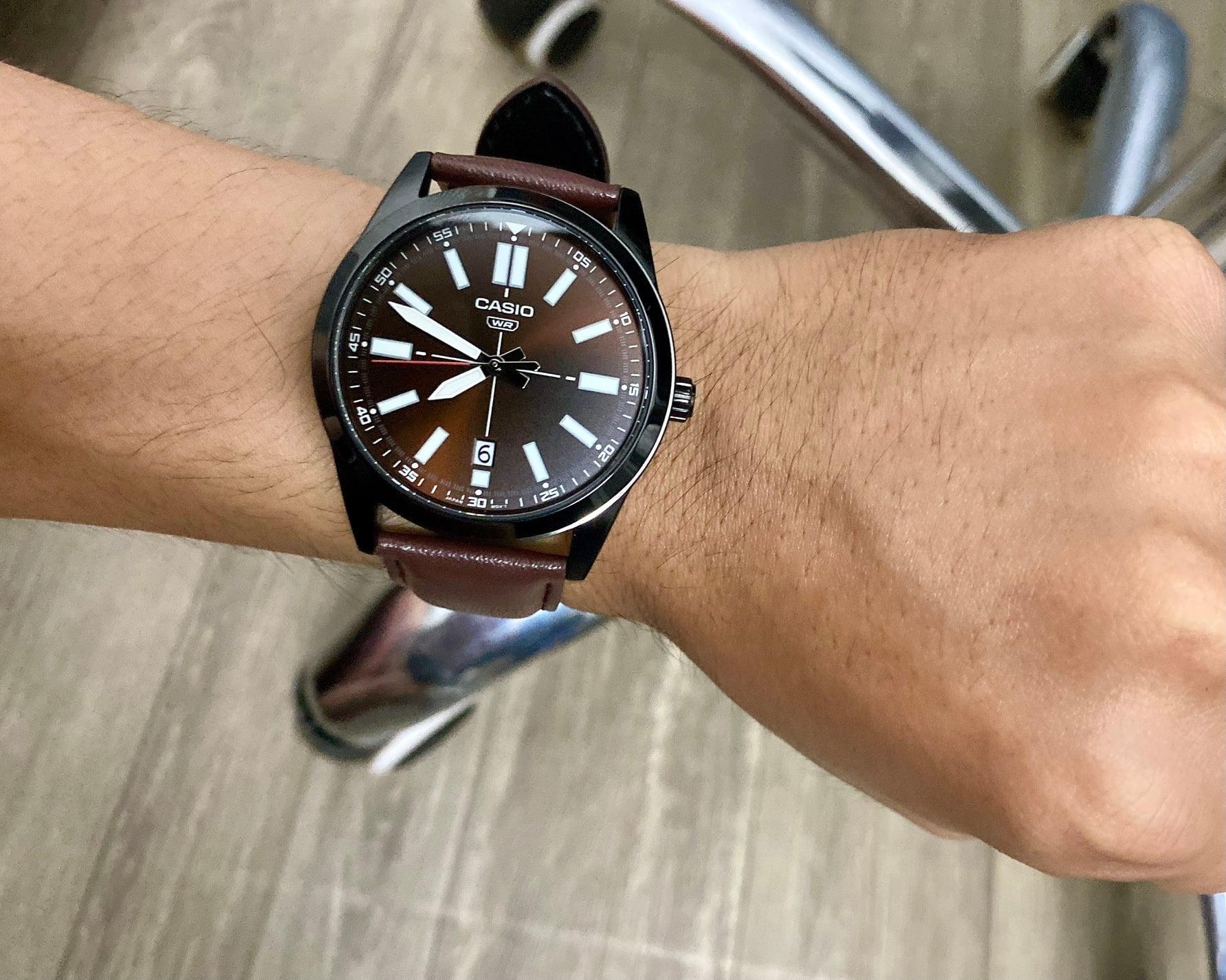 Đồng Hồ Nam Dây Da Casio Standard MTP-VD02BL-5EUDF Chính Hãng - MTP-VD02BL-5E