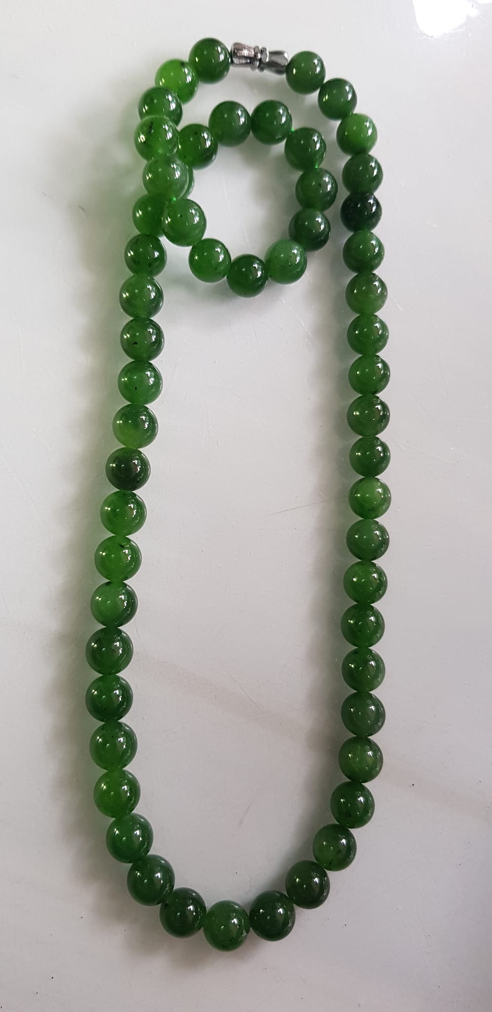 Vòng chuỗi đeo cổ Nữ mới đẹp Đá ngọc jade hay ngọc phật xanh tự nhiên Size 8mm màu xanh ngọc bích bóng sang đẹp hợp mệnh thủy mộc hỏa Quà tặng ý nghĩa cho Mẹ, mình và người thân ý nghĩa ạ