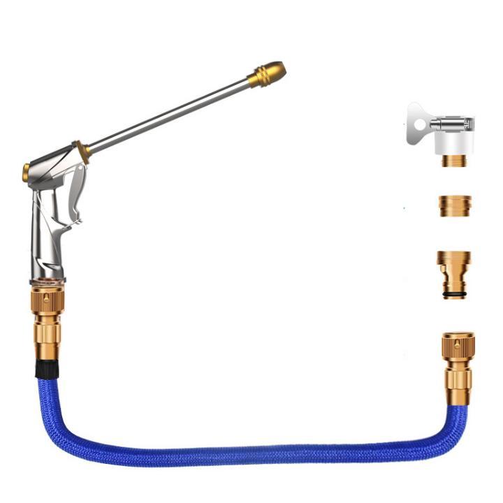 Bộ dây và vòi xịt tăng áp lực nước rửa xe tưới cây loại 7.5m (dãn nở 22m) 206733