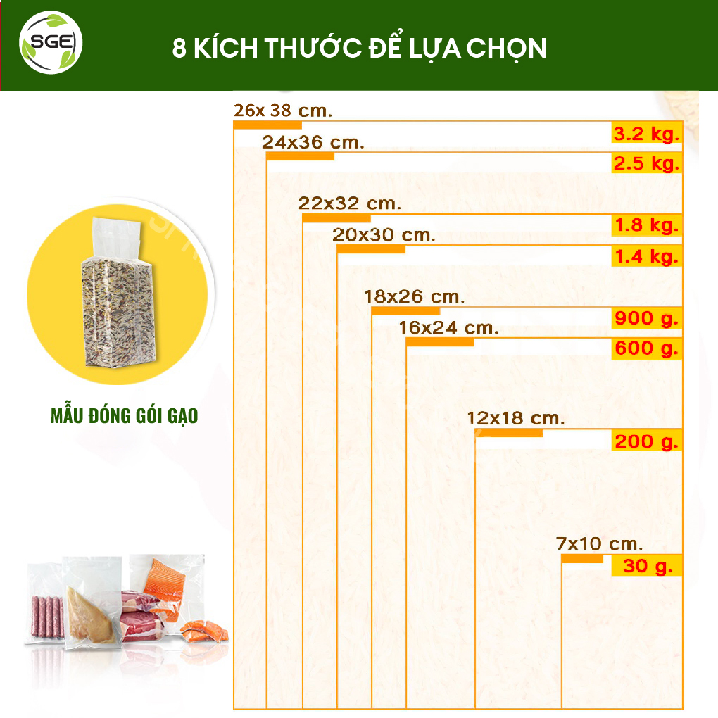 Túi Hút Chân Không Mặt Trơn B1D Kích Thước 30cm x 50 cm. Làm Từ Hạt Nhựa Nguyên Sinh Cao Cấp Tiêu Chuẩn Vệ Sinh ATTP, Không Chứa Chất Gây Ung Thư, Dùng Được Trong Lò Vi Sóng. Hàng Chính Hãng Chất Lượng Cao Cấp. Giá Bán Theo 1kg.