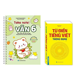 Sách - Take Note - Văn 6 - Có Lò Xo + Từ Điển Tiếng Việt Thông Dụng - Khổ To - Minh Thắng