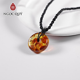 Đồng điếu hổ phách vàng mật ong 19mm - Ngọc Quý Gemstones