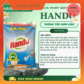 Bột thông tắc bồn cầu bể phốt Hando 300Gr [Chỉ dùng cho hầm cầu bể phốt không dùng cho đường ống]