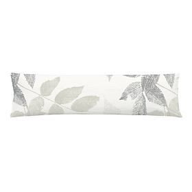 Vỏ gối ôm | JYSK Grain | cotton trắng hoạ tiết xám | 18x80 cm