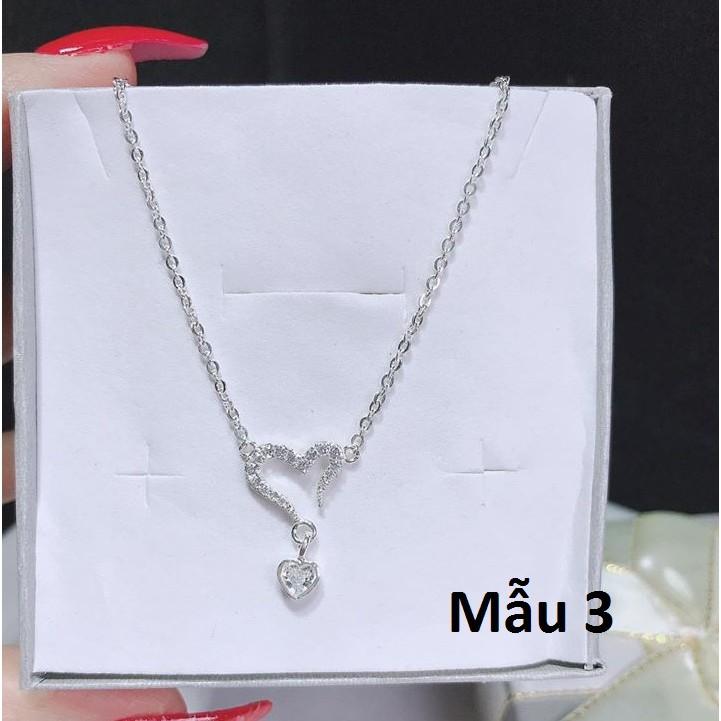 Dây chuyền nữ mặt trái tim chất liệu bằng bạc s925 MS0782