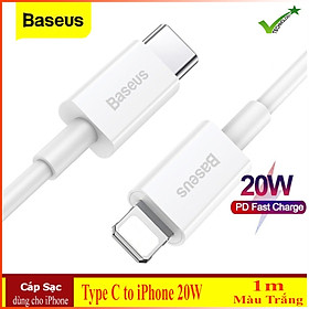 Cáp Sạc Nhanh PD 20W Superior Series, Quick Charge 3.0, Truyền Dữ Liệu Nhanh 480Mbps - Hàng Chính Hãng Baseus