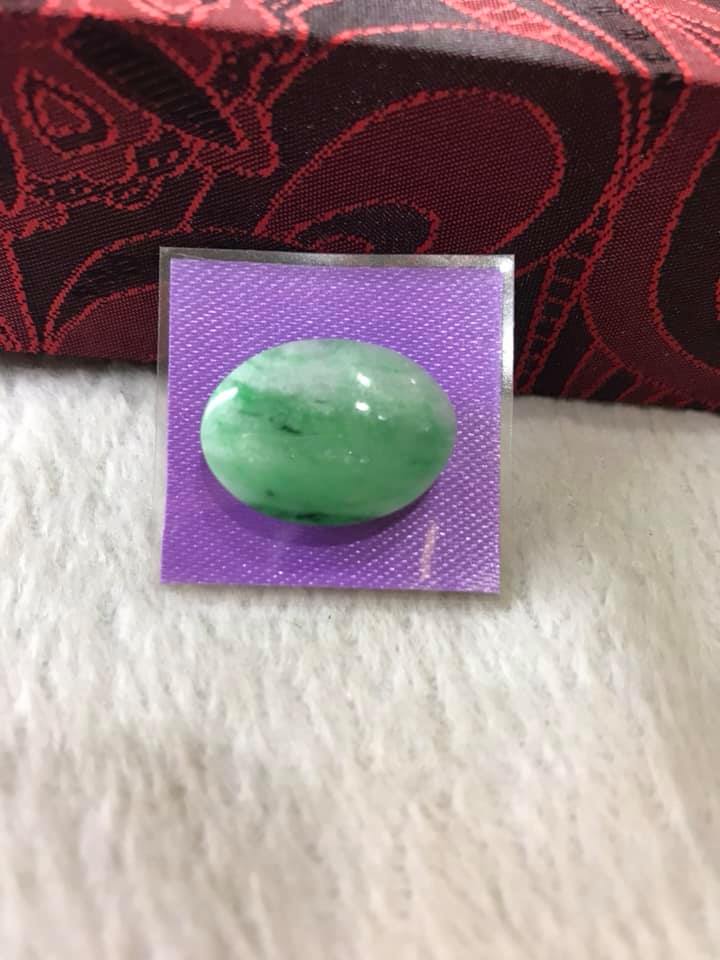 MẶT NHẪN OVAL XANH NGỌC NHẸ TRẮNG TO ĐẸP Size 22mm x N16mm x Dầy 4mm Chất liệu ĐÁ CẨM THẠCH TỰ NHIÊN