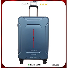Vali cao cấp Macsim Smooire MSSM376 cỡ 20 inch màu blue hàng loại 1
