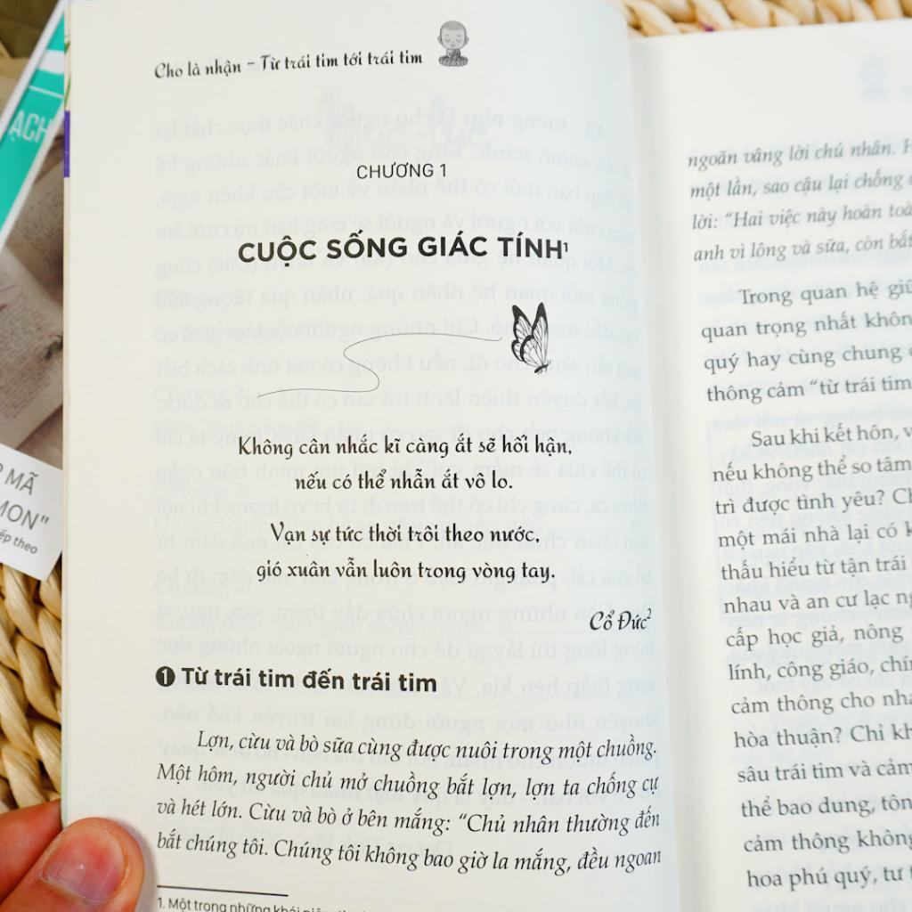 Sách - Cho Là Nhận - Từ Trái Tim Tới Trái Tim - Đại Sư Tinh Vân
