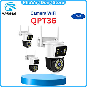 Camera Wifi Yoosee 2 Mắt Xem 2 Màn Hình Cùng Lúc Ngoài Trời - Hàng Nhập Khẩu