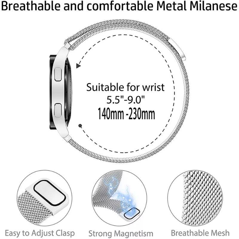 Dây thép Milanese 22mm dây Xiaomi Miwatch Color